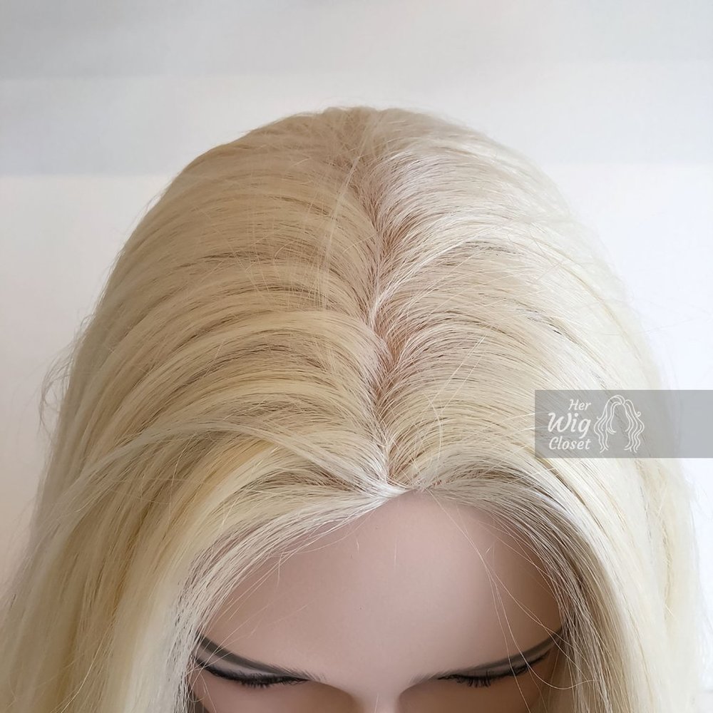 32“ Wavy Icy Blonde Synthetic Wig | Daenerys - Picture 8 of 15